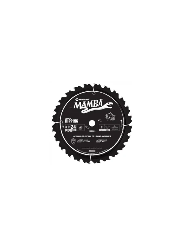SIERRA CIRCULAR DE TUNGSTENO PARA MADERA 8 X 24 DIENTES X 5/8 MA8024 AGE BY AMANA TOOL