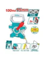 DECÁMETRO FIBRA DE VIDRIO 100 METROS TMTF181006 TOTAL TOOLS