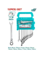 JUEGO DE LLAVES COMBINADAS RACHET ESCUALIZABLE 8 A 19 MM TOTAL THT102RK5126