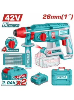 ROTOMARTILLO INALÁMBRICO 1 42V 2.5J SDS-PLUS + 2 BATERÍAS 2Ah TOTAL UTRHLI422682