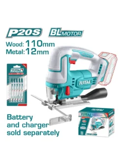 SIERRA CALADORA INALÁMBRICA 20V TJSLI1008 TOTAL TOOLS