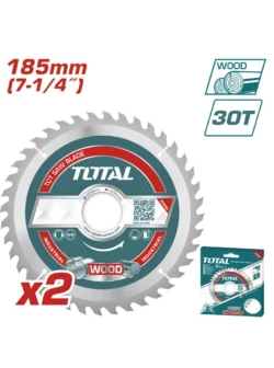 SIERRA CIRCULAR 7.1/4" X 30 DITS X 2 UNDS TAC231410 TOTAL TOOLS