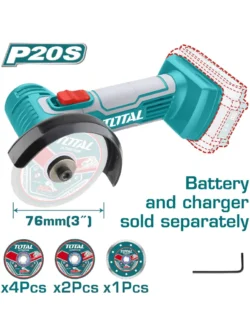 PULIDORA INALÁMBRICA 20V 19000 RPM TAGLI7601 TOTAL TOOLS