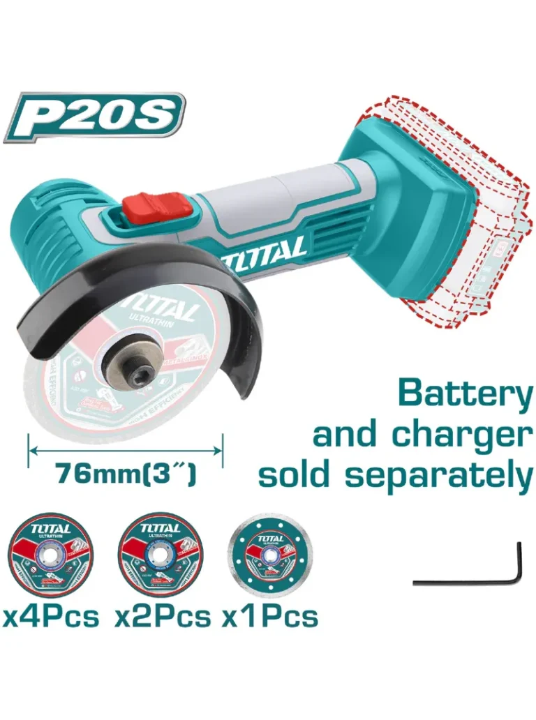 PULIDORA INALÁMBRICA 20V 19000 RPM TAGLI7601 TOTAL TOOLS