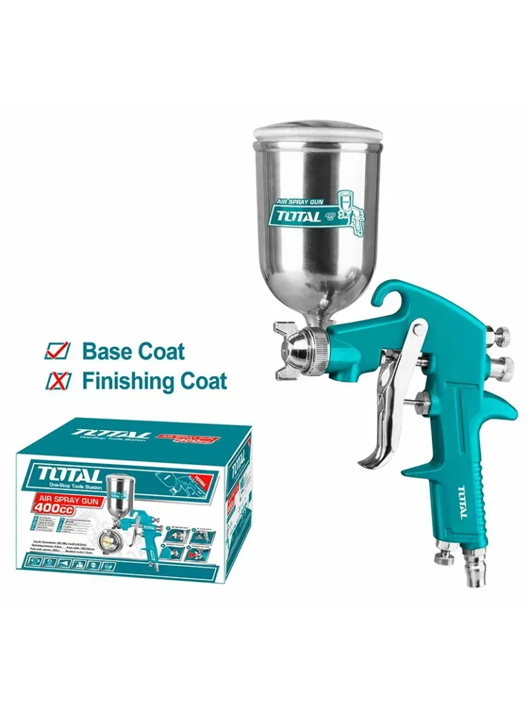 AERÓGRAFO GRAVEDAD VASO GIRAT 400CC/ BOQUILL 1.5 MM THT16163 TOTAL TOOLS