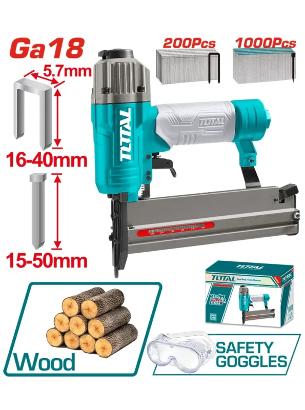 GRAPADORA Y CLAVILL NEUMÁTICA COMBINADA 2 EN 1 TAT81501 TOTAL TOOLS