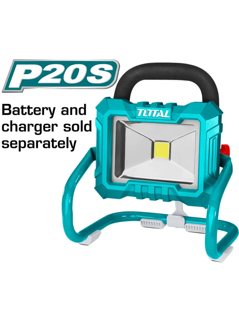 LÁMPARA INALÁMBRICA CON LED 20 W Y 20 V TFLI2002 TOTAL TOOLS