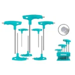 LLAVE BRISTOL MANGO EN T 2 MM A 10 MM 8 PZ THHW80816 TOTAL TOOLS