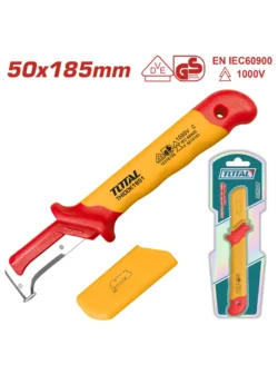 CUCHILLO PARA PELAR CABLES AISLADO 1000V THIDCK1851 TOTAL TOOLS
