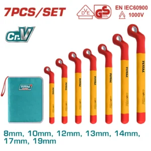 Set llaves estrella aisladas 1000V 8-19 mm THKISPA0702 Total Tools