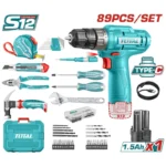 Kit De Herramienta De 81 Piezas + Taladro Uthkthp10812 Total