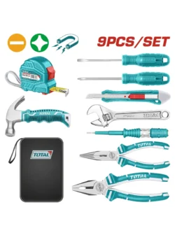 KIT DE HERRAMIENTAS DE 9 PIEZAS THKTHP90096 TOTAL TOOLS