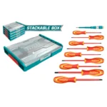 JUEGO DE DESTORES AISLADOS DE 10 PZ 1000V THKTV02S101 TOTAL TOOLS