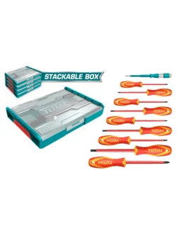 JUEGO DE DESTORES AISLADOS DE 10 PZ 1000V THKTV02S101 TOTAL TOOLS