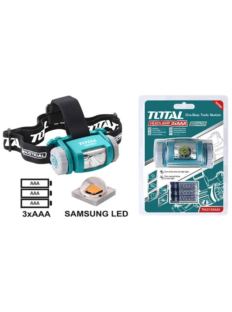 LINTERNA TIPO MINERO LED 200 LUMENS THL013AAA2 / 6 TOTAL TOOLS