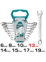 JUEGO DE LLAVES COMBINADAS 6-19 MM 8PZ THT102286-I TOTAL TOOLS