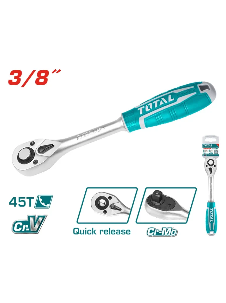 RATCHET REVERSIBLE DE 3/8" THT106386 TOTAL TOOLS