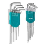 JUEGO DE LLAVES BRISTOL + TORX 18 PZ THT106KT0181 TOTAL TOOLS