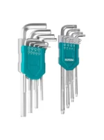 JUEGO DE LLAVES BRISTOL + TORX 18 PZ THT106KT0181 TOTAL TOOLS