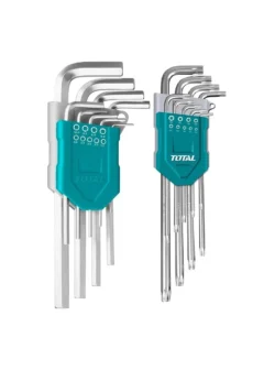 JUEGO DE LLAVES BRISTOL + TORX 18 PZ THT106KT0181 TOTAL TOOLS