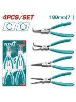 JUEGO DE ALICATES PINZA PARA PINES 4 PZ 7" THT114041 TOTAL TOOLS