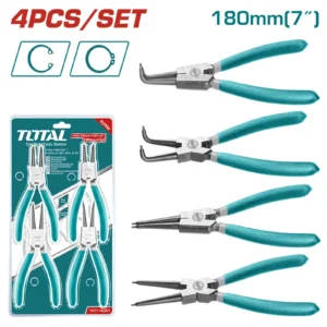 JUEGO DE ALICATES PINZA PARA PINES 4 PZ 7" THT114041 TOTAL TOOLS