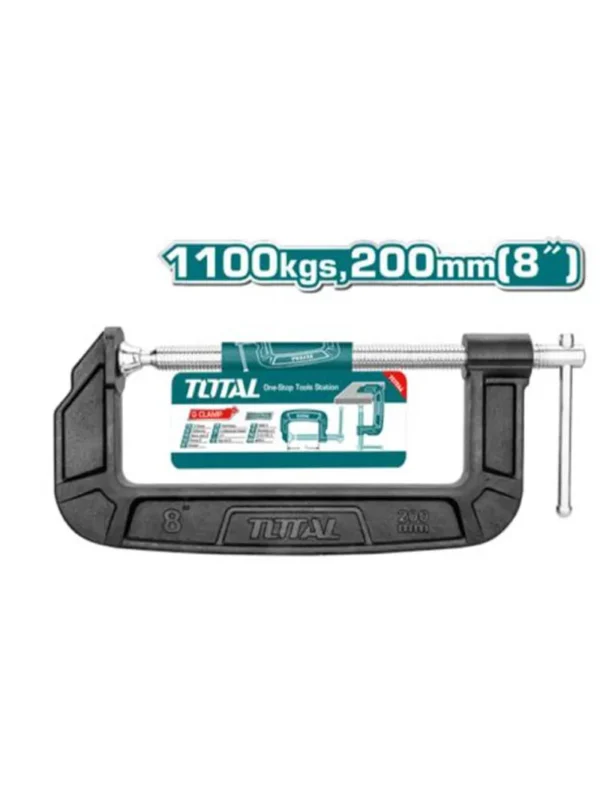 PRENSA EN C DE 8″ THT13186 TOTAL TOOLS