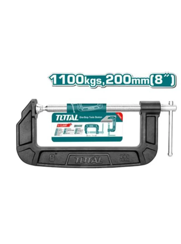 PRENSA EN C DE 8″ THT13186 TOTAL TOOLS