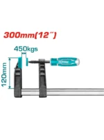 PRENSA RAPIDA DE 12" x 120 mm MORDAZA THT1321201 TOTAL TOOLS