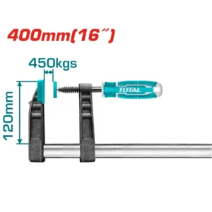 PRENSA RAPIDA DE 16" X 120 MM MORDAZA THT1321202 TOTAL TOOLS