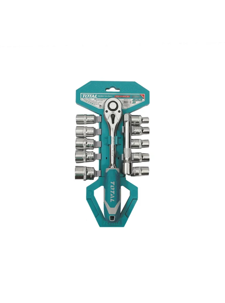 JUEGO DE COPAS DE 12 PZ 10 - 24MM DE 1/2" THT141121 TOTAL TOOLS
