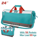 MOCHILA PORTA HERRAMIENTAS DE 24" BASE DURA THT16242 TOTAL TOOLS