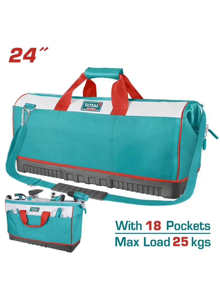 MOCHILA PORTA HERRAMIENTAS DE 24" BASE DURA THT16242 TOTAL TOOLS