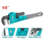 LLAVE PARA TUBO INDUSTRIAL DE 14" THT171146 TOTAL TOOLS