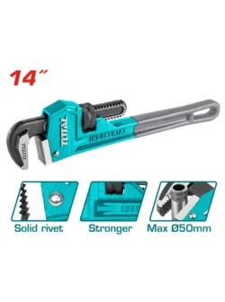LLAVE PARA TUBO INDUSTRIAL DE 14" THT171146 TOTAL TOOLS