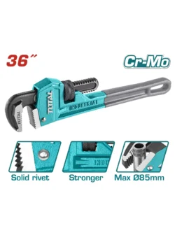 LLAVE PARA TUBO INDUSTRIAL DE 36" THT171366 TOTAL TOOLS