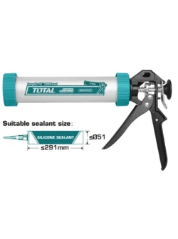 PISTOLA CALAFATEO 12" PARA SALCHICHA 300ml THT20112 TOTAL TOOLS