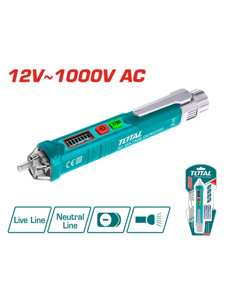 Probador Detector De Voltaje Ca 600 Tht2910003 Total Tools