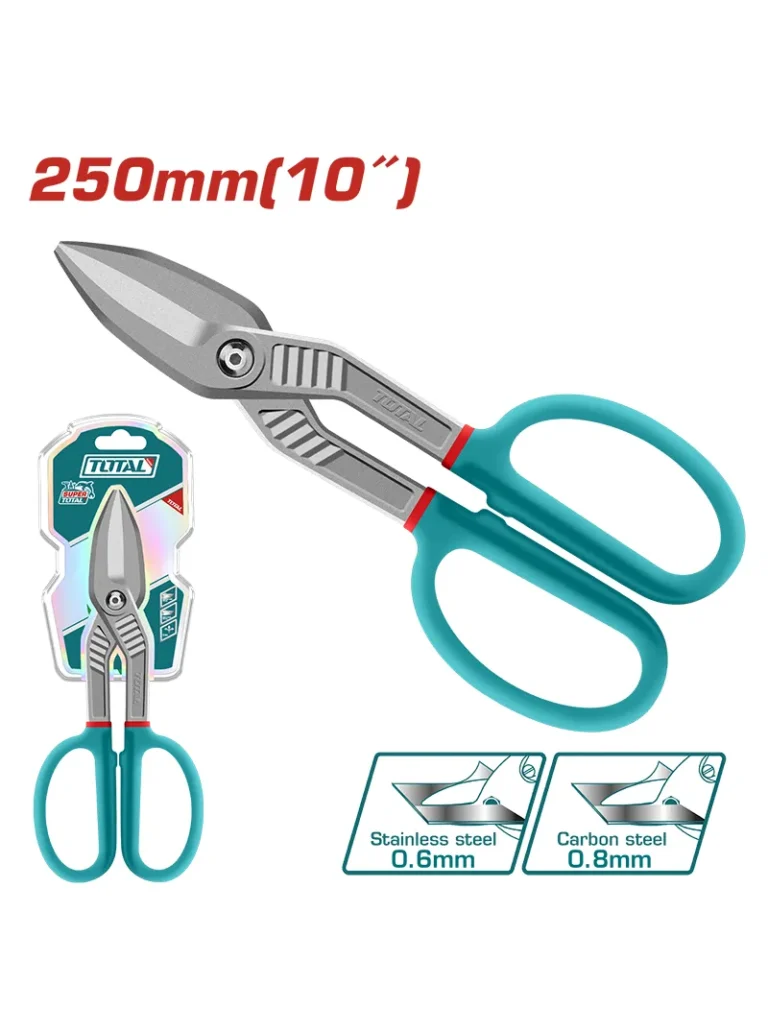 TIJERA PARA METALES MULTIUSOS DE 10" THT524101 TOTAL TOOLS