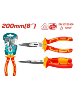 ALICATE AISLADO 1000V PINZA DE PUNTA LARGA 8 THTIP2381 TOTAL TOOLS
