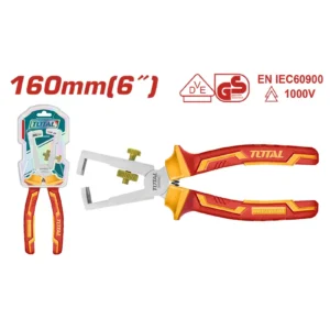 ALICATE AISLADO 1000 V PELACABLE FRONTAL 6" THTIP2661 TOTAL TOOLS