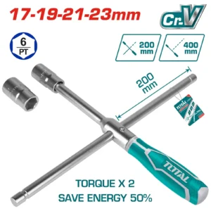 CRUCETA PARA AUTOS 16" CON ESTUCHE THTRCW40231 TOTAL TOOLS