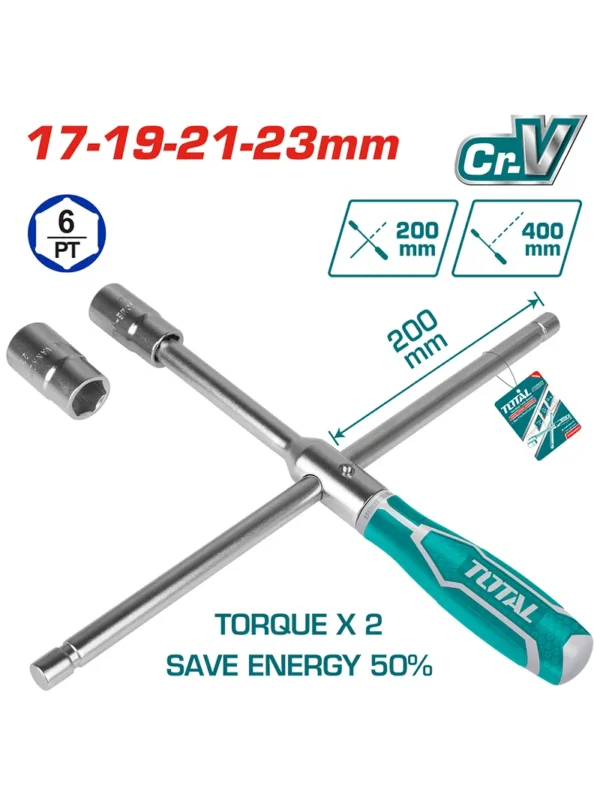 CRUCETA PARA AUTOS 16" CON ESTUCHE THTRCW40231 TOTAL TOOLS