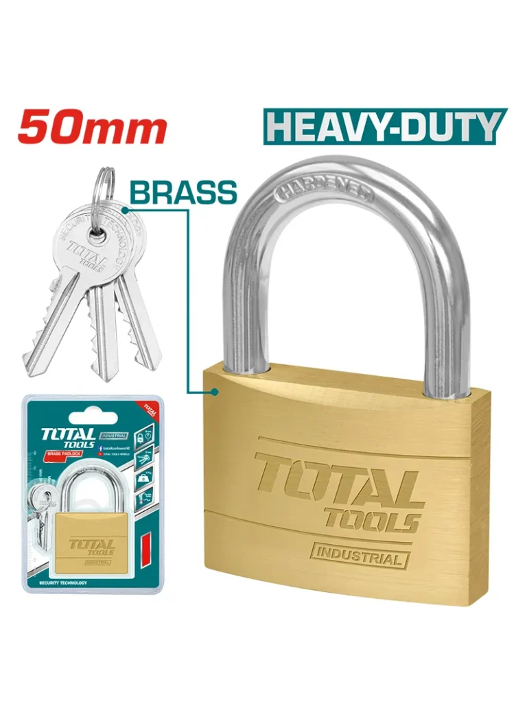 CANDADO DE COBRE 50MM 3 LLAVES INDUSTRIAL TLK32502 TOTAL TOOLS