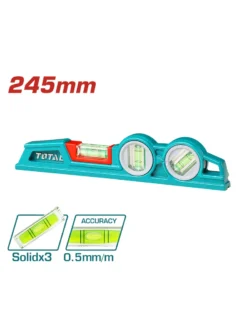 NIVEL DE TRES GOTAS ALBAÑIL DE 10" TMT221306 TOTAL TOOLS