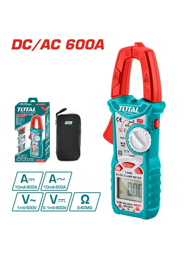MULTIMETRO PINZA VOLTIAMPERIME AC/DC TMT46004 TOTAL TOOLS