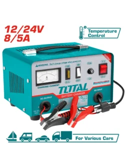 Cargador de baterías para carros 12V 24V UTBC1601 Total Tools
