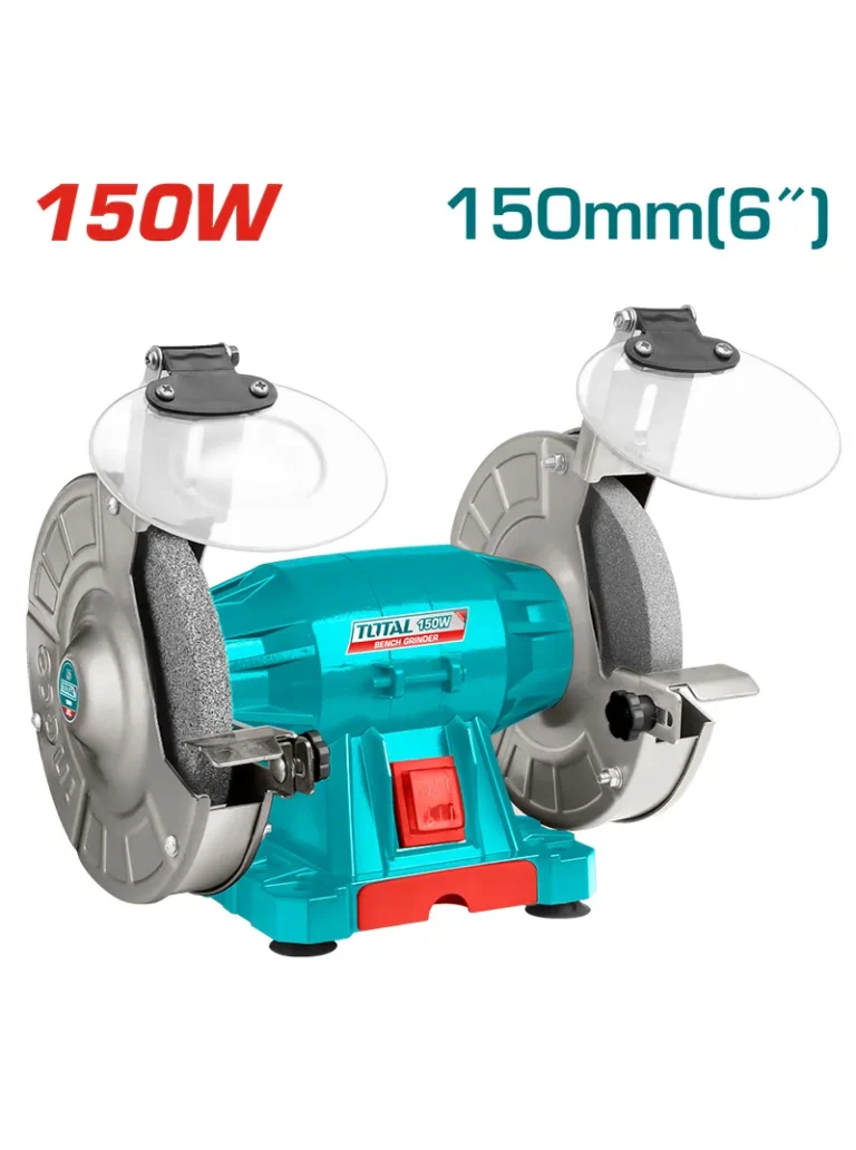 ESMERIL DE BANCO 150W HP PIEDRA 6" UTBG15015 TOTAL TOOLS