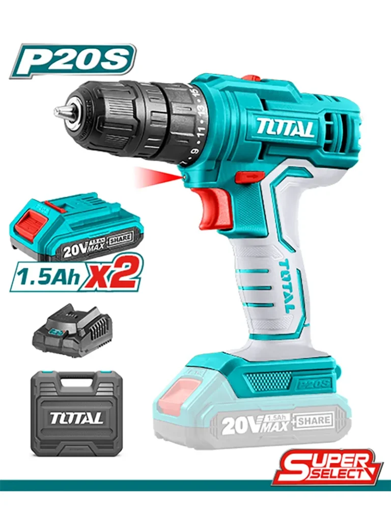 Taladro Inalam 3/8 Maletin 2 Bateria Utdli20012 Total Tools