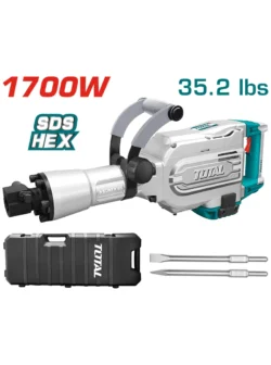 TALADRO DEMOLEDOR DE 1700 WATIOS 1.1/8" UTH215456 TOTAL TOOLS